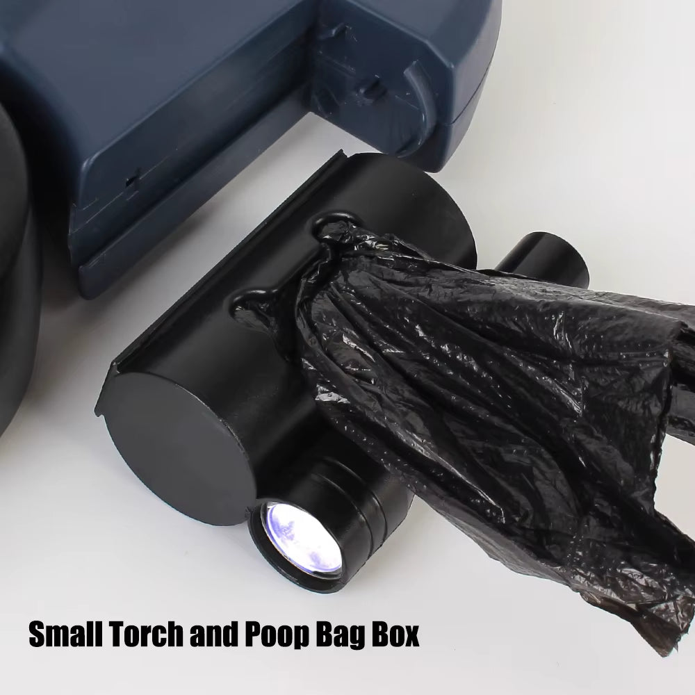 3M with Flashlight Waste Bag Box Dual Dog Leash Pet Supplies Auto Retractable Double-Ended Traction Rope Roulette
