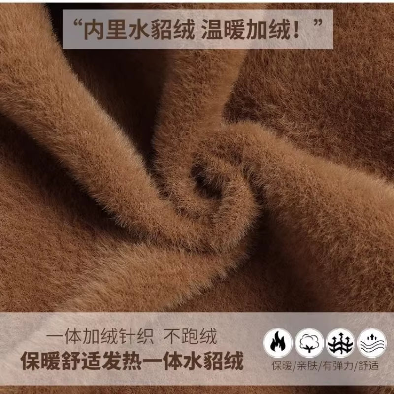 Turtleneck Plush Fleece Sweater Women