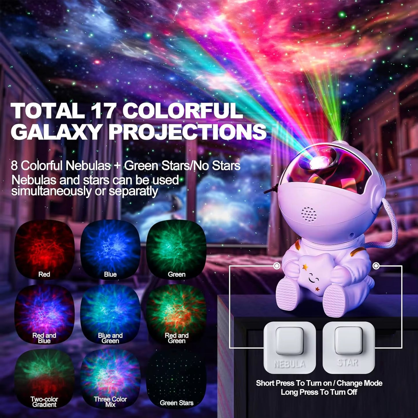 Astronaut Starry Sky Projector 